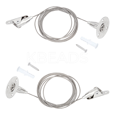 Stainless Steel Adjustable Wall Hooks AJEW-WH0018-88P-1