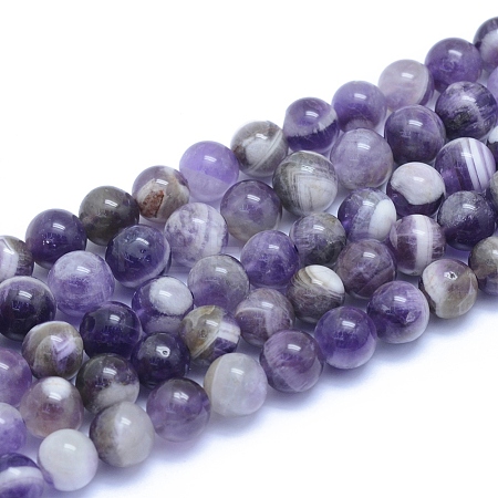 Natural Amethyst Beads Strands X-G-L552H-03B-1