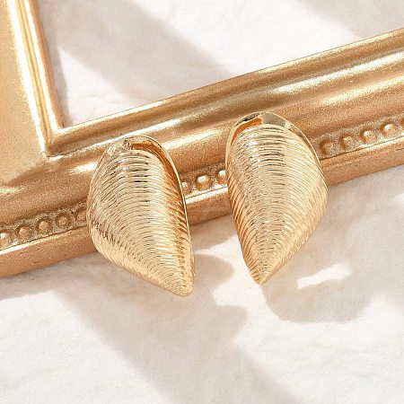 Brass Hoop Earrings for Women LS-EJEW-U041-06G-1