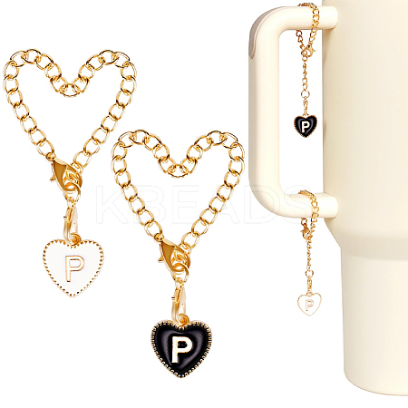 2 Sets Alloy Enamel Cup Pendant Decorations HJEW-SC0001-56P-1