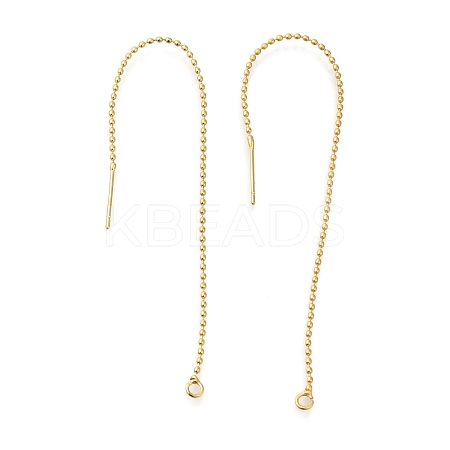 Rack Plating Brass Ear Wire KK-C081-08G-1
