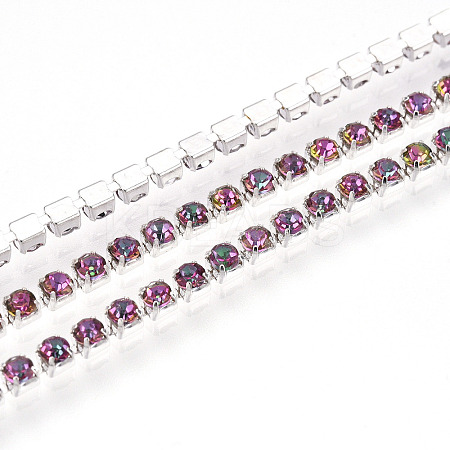 Iron Rhinestone Cup Chains CH-T006-01A-03-1