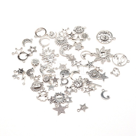 Tibetan Style Pendants FIND-WH0048-34AG-1