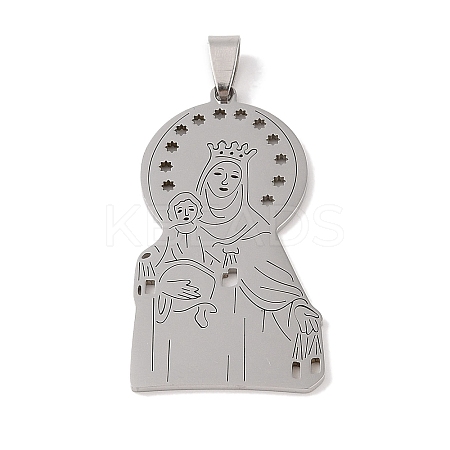 Non-Tarnish 201 Stainless Steel Pendants STAS-A094-01A-P-1