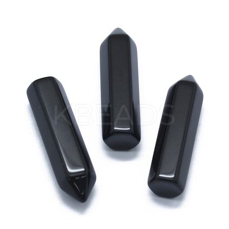 Natural Obsidian Pointed Beads G-G795-02-11-1