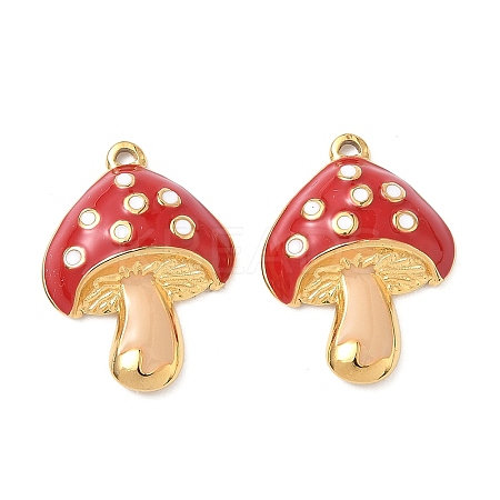 304 Stainless Steel Enamel Pendants STAS-L026-13G-1