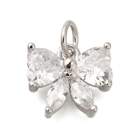 Rack Plating Brass Micro Pave Cubic Zirconia Charms KK-I716-22P-02-1