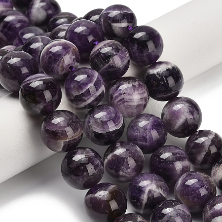 Natural Chevron Amethyst Beads Strands G-I222-14mm-01-1