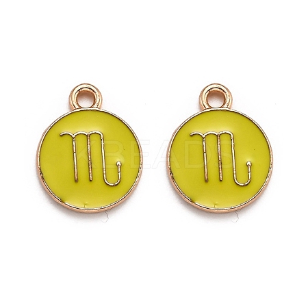 Alloy Enamel Pendants ENAM-S124-01B-14L-1