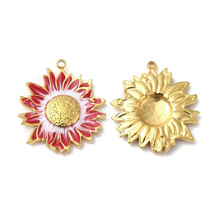 Real 18K Gold Plated 304 Stainless Steel Pendants STAS-A084-29G-01-1