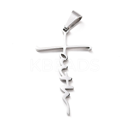 Non-Tarnish 304 Stainless Steel Pendants LS-STAS-D179-13P-1