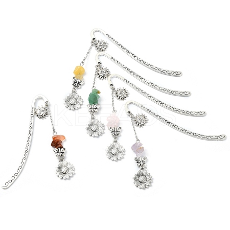 Alloy Hook Bookmarks AJEW-JK00351-1