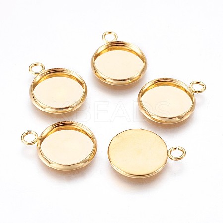 304 Stainless Steel Pendant Cabochon Settings LS-X-STAS-P220-11G-01-1