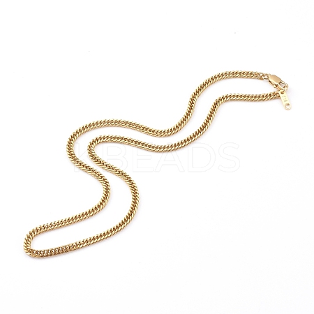 304 Stainless Steel Diamond Cut Cuban Link Chain Necklaces NJEW-JN03367-01-1