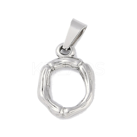 Non-Tarnish 304 Stainless Steel Pendants STAS-F235-01P-O-1