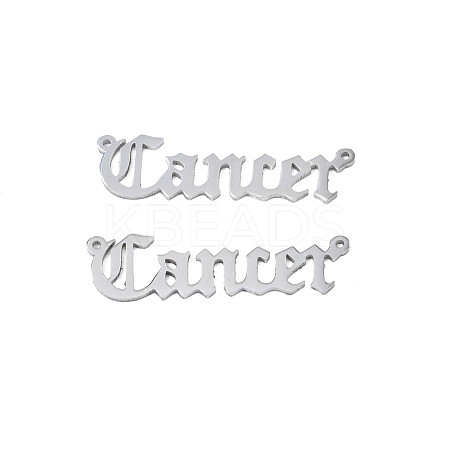 Non-Tarnish 304 Stainless Steel Connector Charms STAS-N095-136F-1