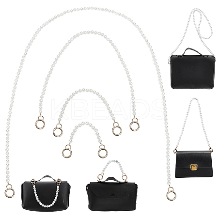 4Pcs 4 Style ABS Pearl Beaded Bag Strap FIND-FH0005-32B-1