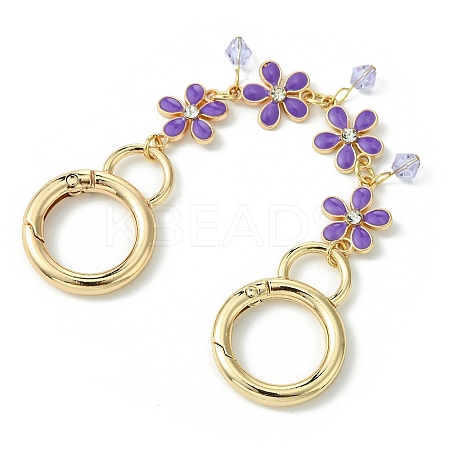 Zinc Alloy Spring Gate Rings Bag Extension Chains AJEW-BA00142-05-1