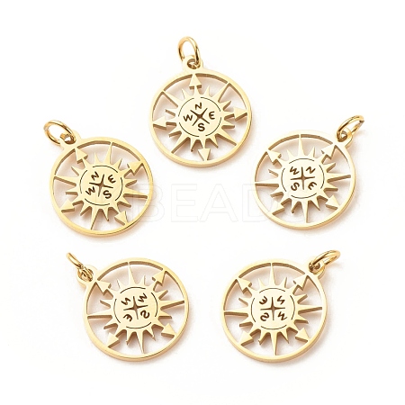 201 Stainless Steel Pendants STAS-G258-03G-1