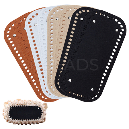 8Pcs 4 Colors Rectangle Felt Bag Bottom FIND-PH0024-17B-1