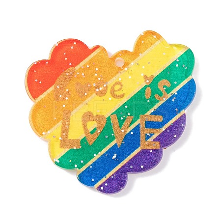 Rainbow Theme Acrylic Pendants MACR-U003-01A-1