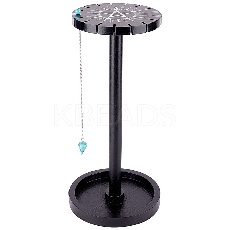 Wooden Pendulum Display Stand with Tray DIY-CN0002-24-1