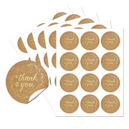 5 Sheets Round Dot PVC Waterproof Decorative Sticker Labels DIY-WH0481-32-1