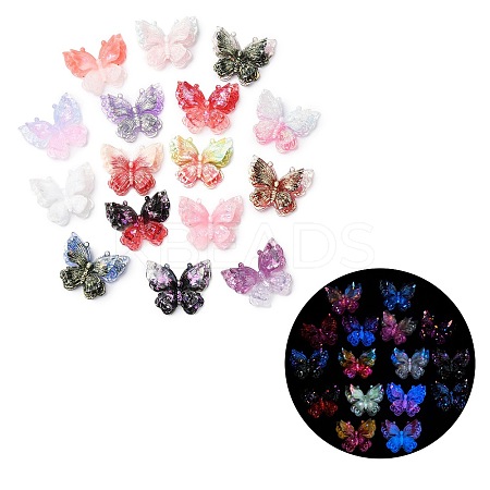 Luminous Two Tone Resin Beads RESI-C073-17-1