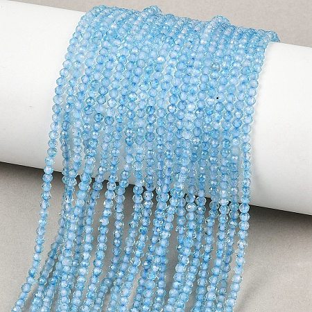 Natural Blue Topaz Beads Strands G-B175-D21-2mm-1