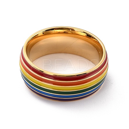 Rainbow Pride Finger Ring LS-RJEW-M140-01G-1