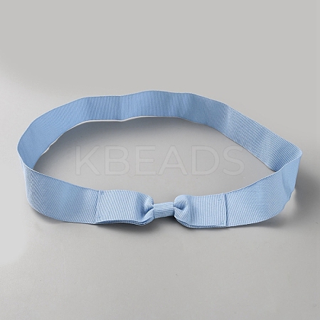 Women's Faux Suede Bowknot Stretchable Hat Band AJEW-WH0696-082I-1