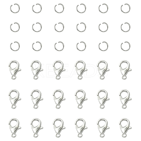 Zinc Alloy Lobster Claw Clasps FIND-FS0002-40P-1