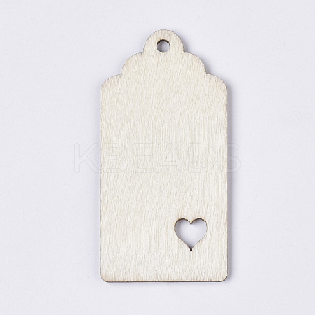 Unfinished Wooden Embellishments WOOD-T011-49-1