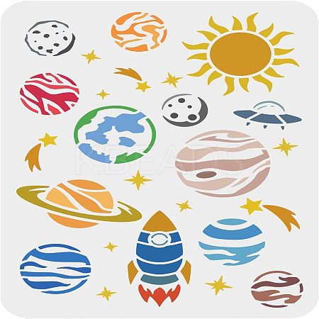 Plastic Reusable Drawing Painting Stencils Templates DIY-WH0202-353-1
