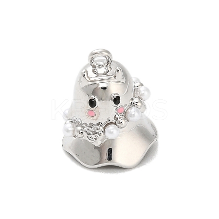 Halloween Brass Enamel Pendants KK-F915-05P-1