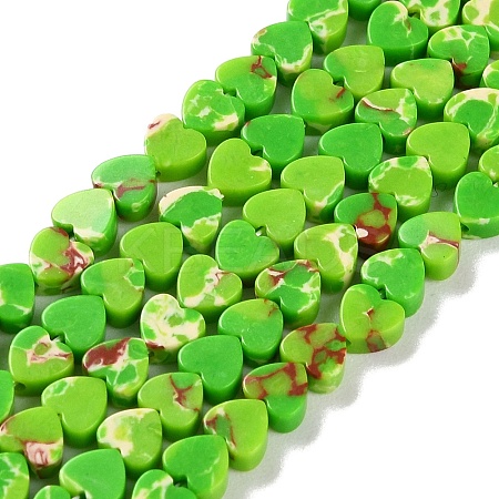 Dyed Synthetic Imperial Jasper Beads Strands G-M403-A37-01-1