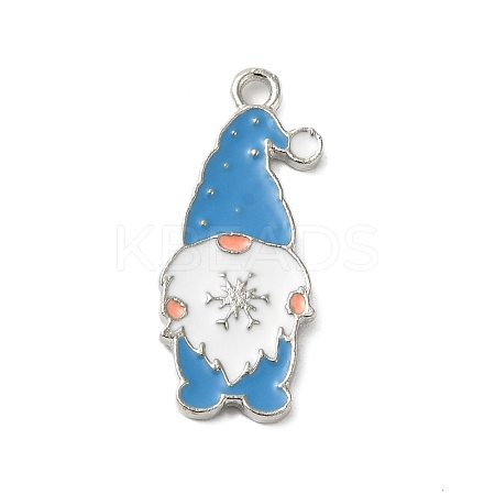 Winter Theme Alloy Enamel Pendants ENAM-M002-04G-P-1