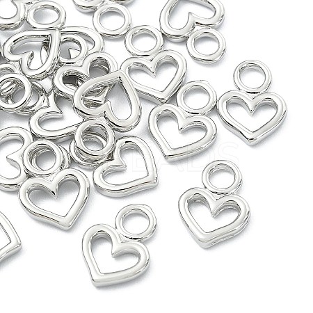 SHEGRACE Brass Heart Charms XGR0161P-100P-1