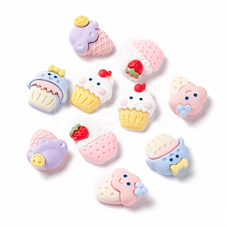 Opaque Resin Decoden Cabochons CRES-A050-07-1