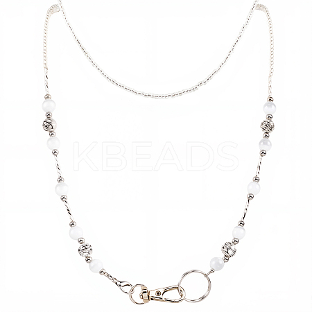 2Pcs Glass Keychain HJEW-SC0002-52-1