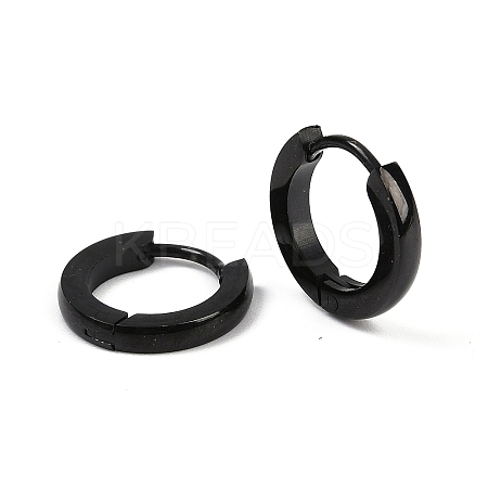 Personalized Unisex 304 Stainless Steel Huggie Hoop Earrings X-EJEW-G121-47-1-1