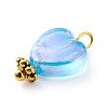Eco-Friendly Transparent Acrylic Charms PALLOY-JF00749-02-5