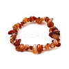 Natural Carnelian Beads Stretch Bracelets for Men Women BJEW-C105-01B-4