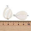 Natural Shell Teardrop Pendants STAS-D378-33P-3