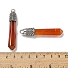 Natural Red Agate(Dyed & Heated) Pointed Big Pendants G-F766-02AS-02-3