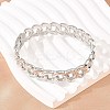 304 Stainless Steel Cuban Link Chain Bangles BJEW-Z155-03P-3