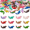  48Pcs 12 Colors Alloy Enamel Connector Charms ENAM-TA0001-60-9