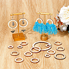60Pcs 6 Styles Wood Cabochons WOOD-FH0002-26-4