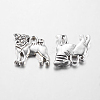 Tibetan Style Alloy Puppy Pendants TIBEP-A100654-S-LF-2