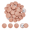30Pcs 1-Hole PU Leather Shank Buttons BUTT-NB0001-92A-1